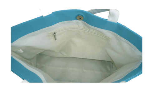 Lancôme Tote Bag Turquoise with White Bow Accent (NWT) - Thumbnail 4