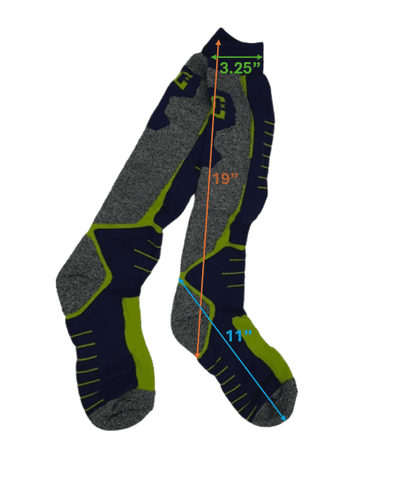 DC Cirque Snowboard Socks COOLMAX® Midweight Performance – L/XL - 3 Packs - Thumbnail 3