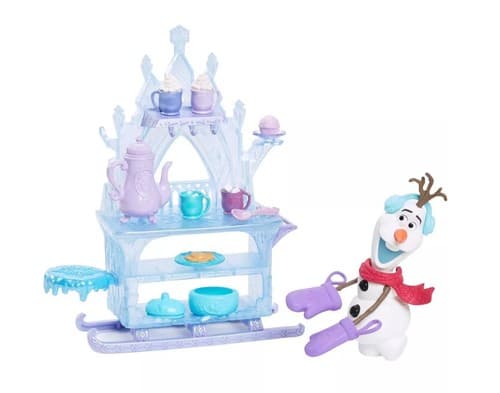 Disney Frozen Olaf Doll & Accessories, Treat Sled Playset with Cart, Food & More - Thumbnail 3