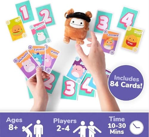 Squishmallows Take 4 Game Card Game Benny The Bigfoot Plush Collectible - Thumbnail 5