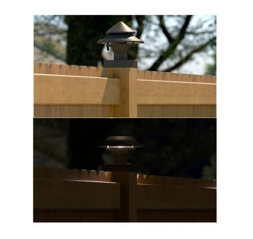 Kichler Hardwired Olde Bronze LED Outdoor Post cap light 12 V Deck Light 0884507 - Thumbnail 4