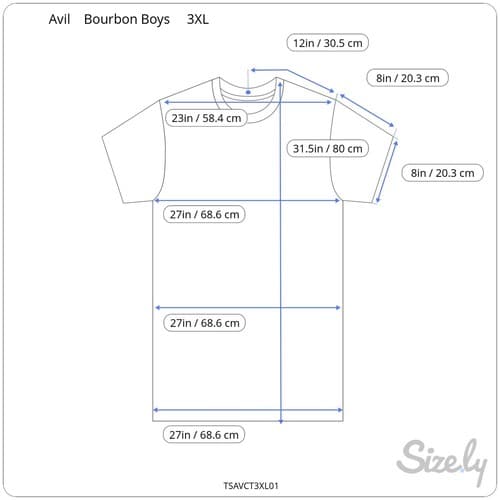 The Bourbon Boys Graphic TShirt Men’s 3XL Black T-Shirt - Thumbnail 4