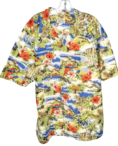 Tequila Blues Hawaiian Shirt – Scenic Island Print (Size: XL) - Image 1