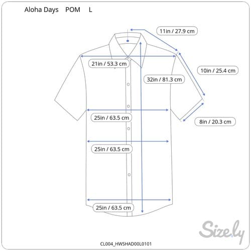 Aloha Days Hawaiian Shirt – Tiki, Coconut Trees, & POM bottle Print (Size Large) - Thumbnail 5