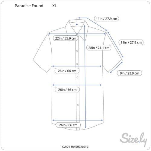 Paradise Found Cocktail Hawaiian Shirt – Black Party Drinks Theme (Men XL) - Thumbnail 4