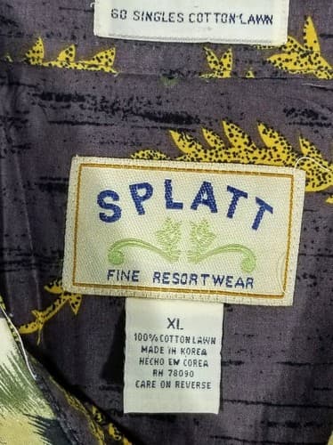 Splatt Hawaiian Aloha Shirt XL - Thumbnail 3