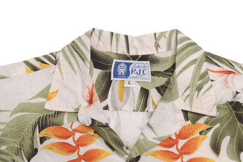 RJC Hawaiian Tropical Floral Print Hawaiian Shirt Large - Thumbnail 3