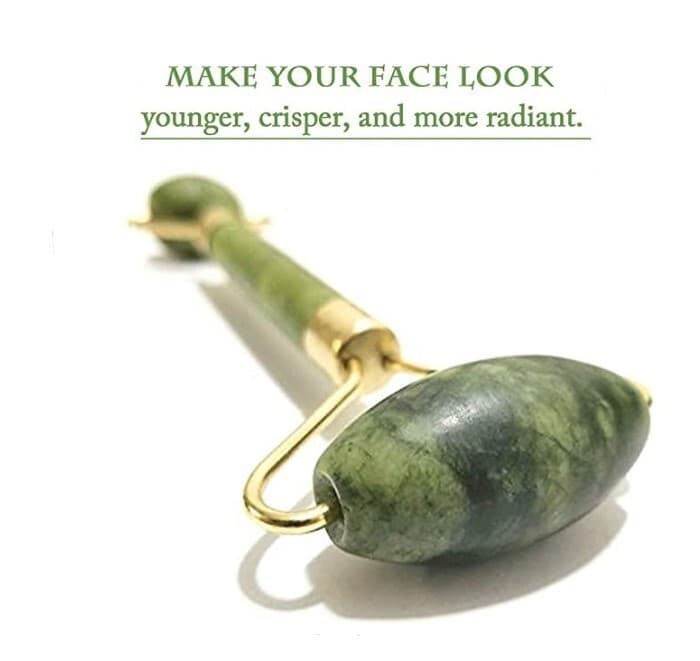 Jade Roller Face Massager Tool Beauty Spa Skin Care Rejuvenate Skin Face Neck - Thumbnail 2