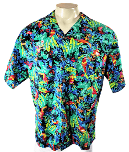 Toucan Dance Hawaiian Shirt – Zurich Ltd Edition Tropical Print (Men’s Large) - Image 1