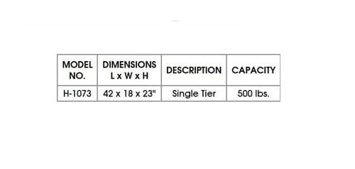 Uline H-1073 Steel Carton Stand 42 x 18 x 23" NEW - Thumbnail 2
