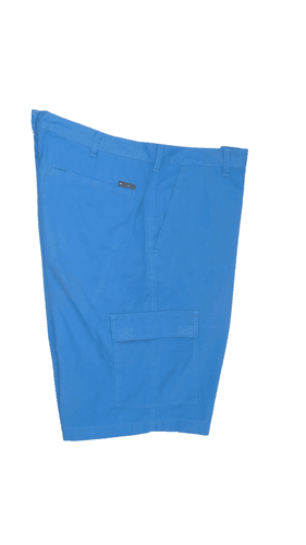 Columbia Mens Red Bluff Cargo Short in Blue Cotton Canvas Outdoor (Size 38x12) - Thumbnail 4