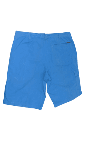 Columbia Mens Red Bluff Cargo Short in Blue Cotton Canvas Outdoor (Size 38x12) - Thumbnail 3