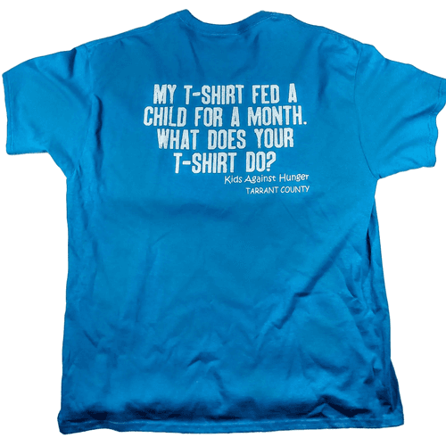 Feed Just One Against Hunger Blue T-Shirt (Size XL) - Thumbnail 2