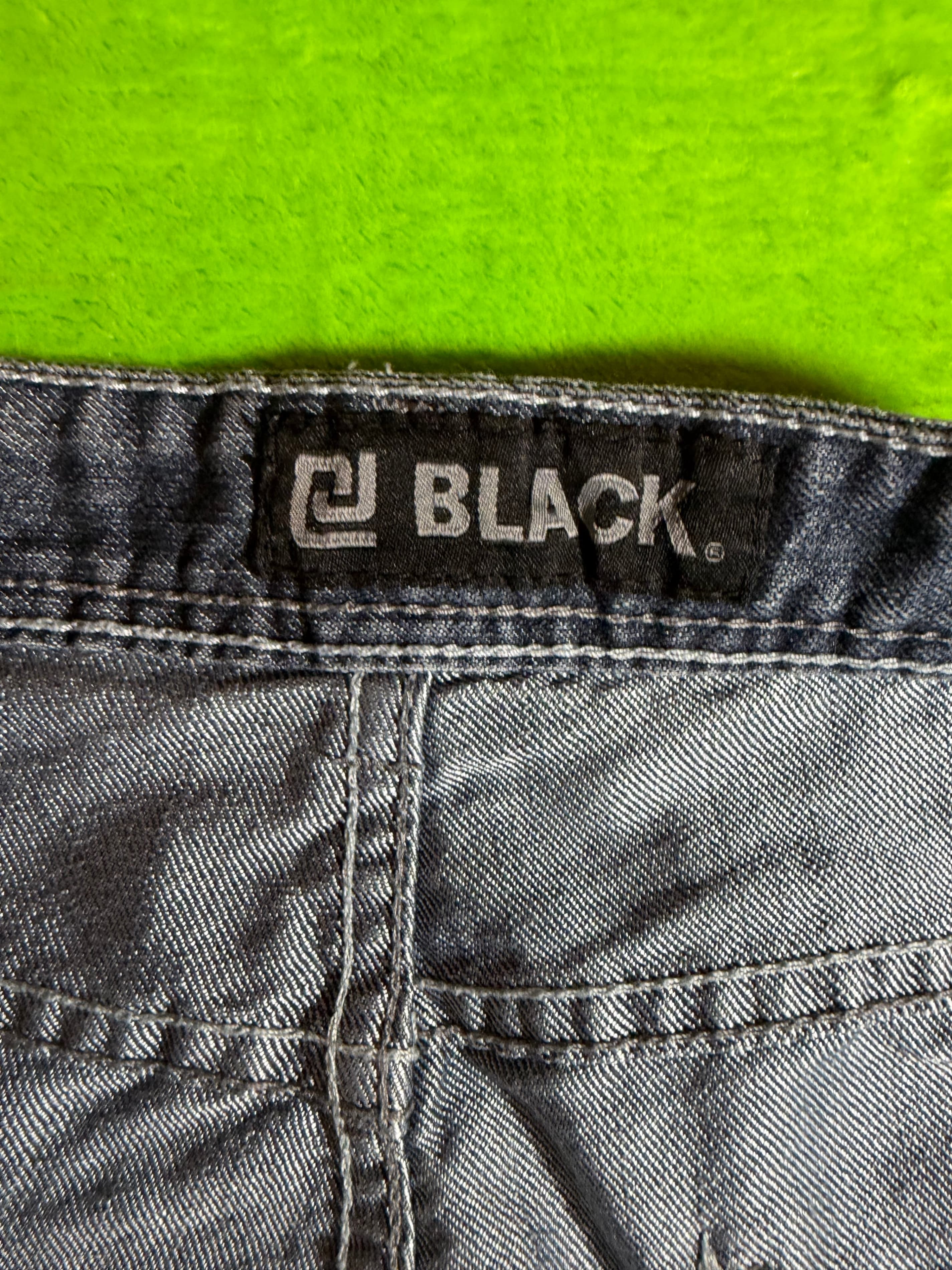CJ Black Low Rise Slim Straight Jeans  38x32 Distressed Denim - Thumbnail 3