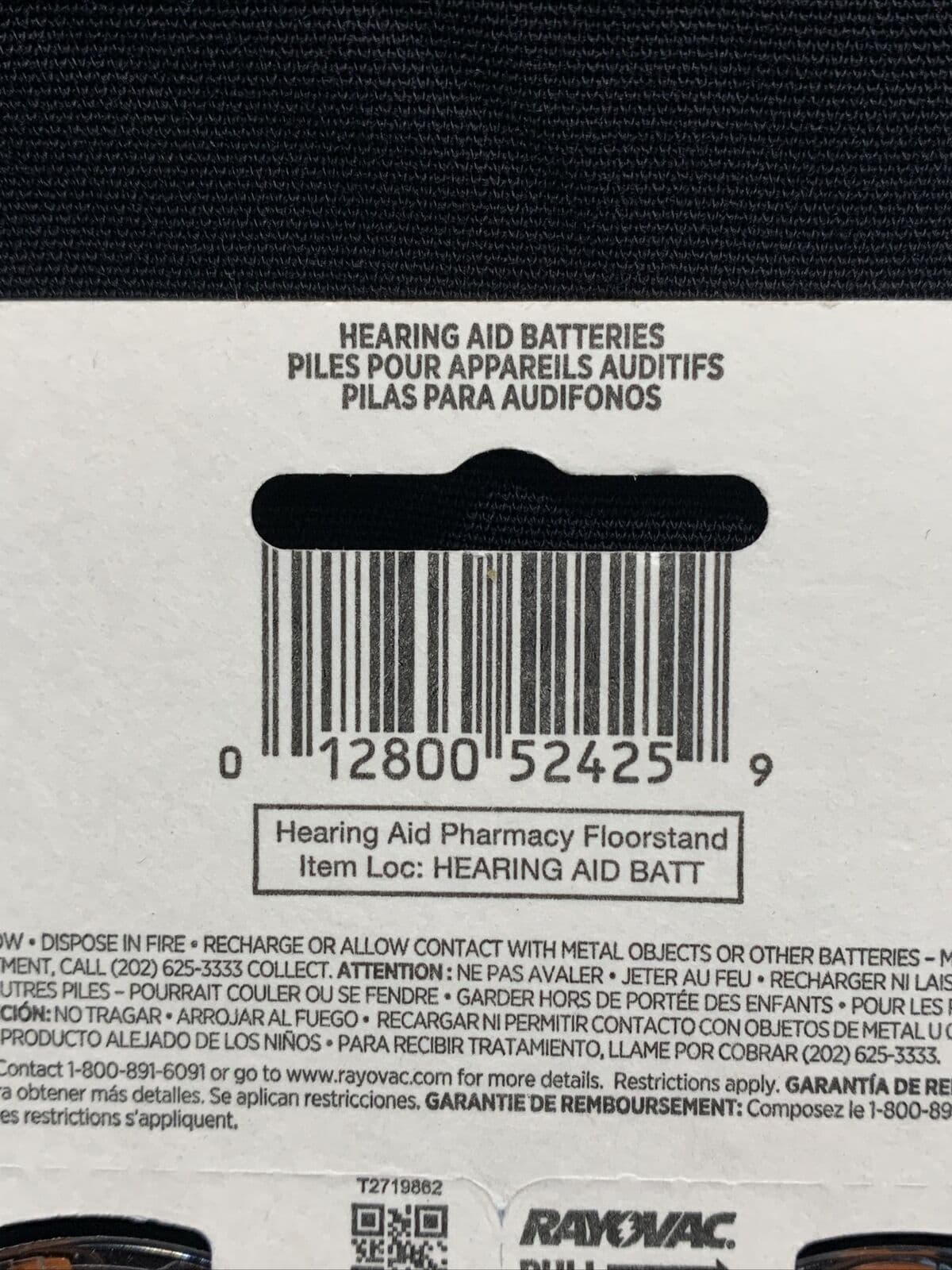 NEW SEALED 3 PK - RAYOVAC 312 Hearing Aid Batteries 1.45V (16 Pc Ea) (EXP 07/19) - Thumbnail 7
