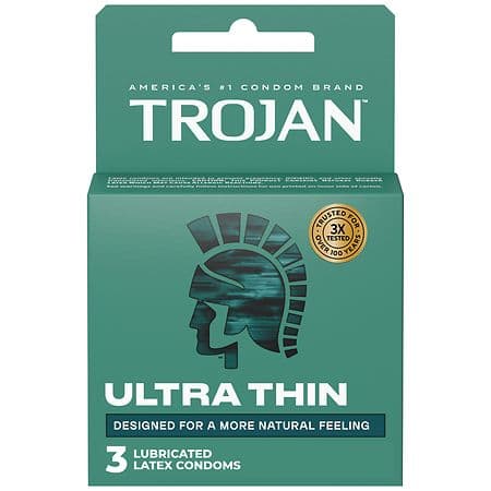 Trojan, Sensitivity Ultra Thin Lubricated Premium Latex Condoms, 3 Each - Thumbnail 2