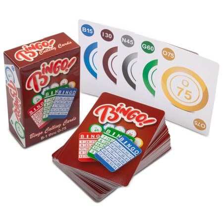 GSE Games & Sports Expert Bingo Calling Cards  Plastic Coated Bingo Playing Cards Deck for Bingo Game - Image 1