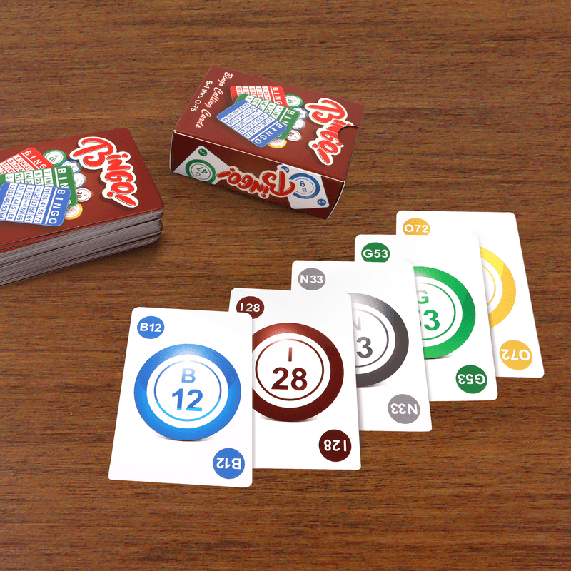 GSE Games & Sports Expert Bingo Calling Cards  Plastic Coated Bingo Playing Cards Deck for Bingo Game - Thumbnail 5