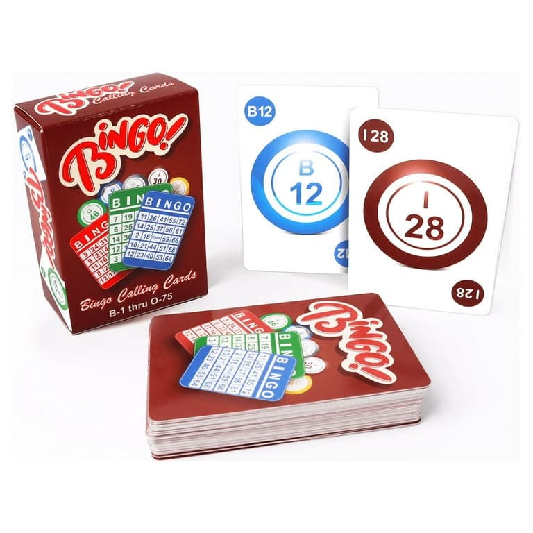 GSE Games & Sports Expert Bingo Calling Cards  Plastic Coated Bingo Playing Cards Deck for Bingo Game - Thumbnail 3