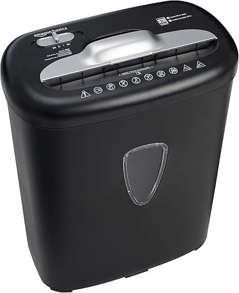 Amazon Basics 8-Sheet Cross-Cut Paper and Credit Card Shredder - Thumbnail 2