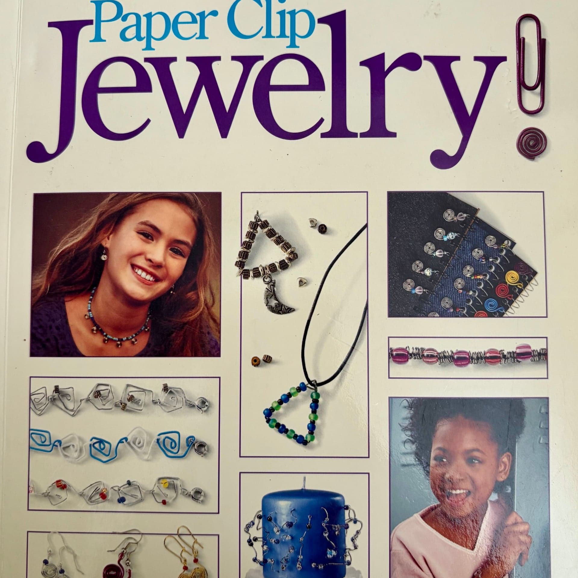 American Girl Library Paper Clip Jewelry Book and Kit and Klutz Jewelry wrappin - Image 1