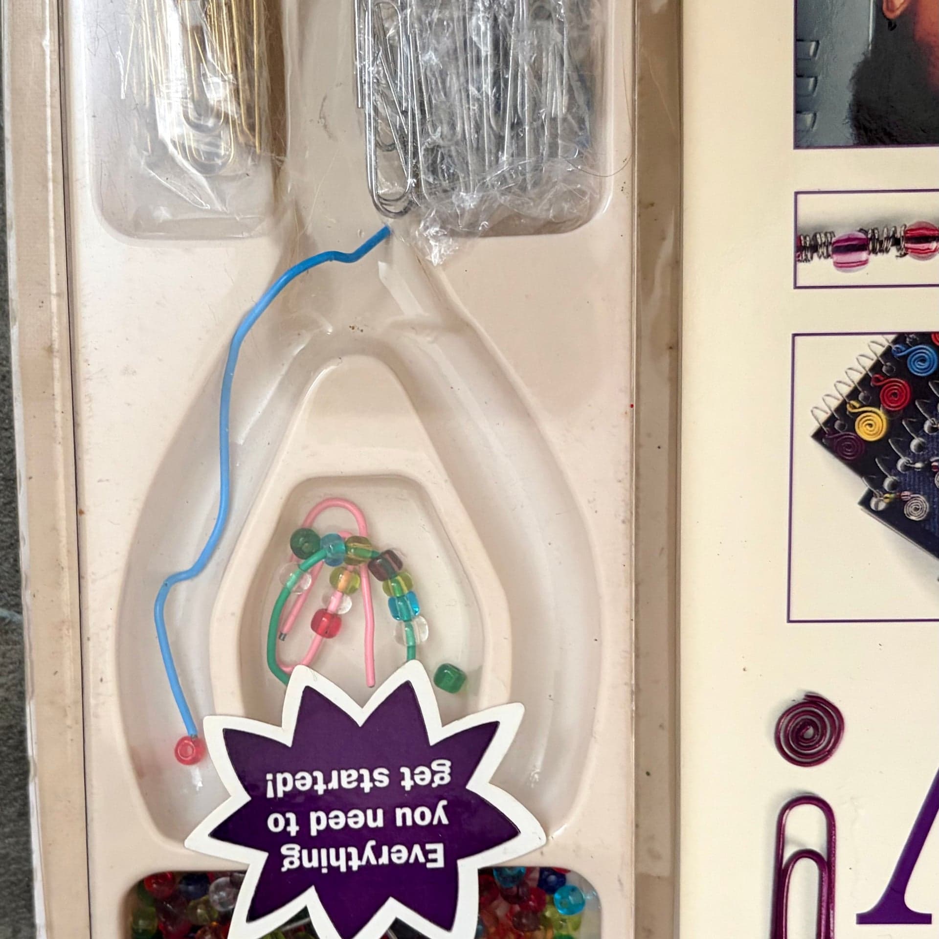 American Girl Library Paper Clip Jewelry Book and Kit and Klutz Jewelry wrappin - Thumbnail 2