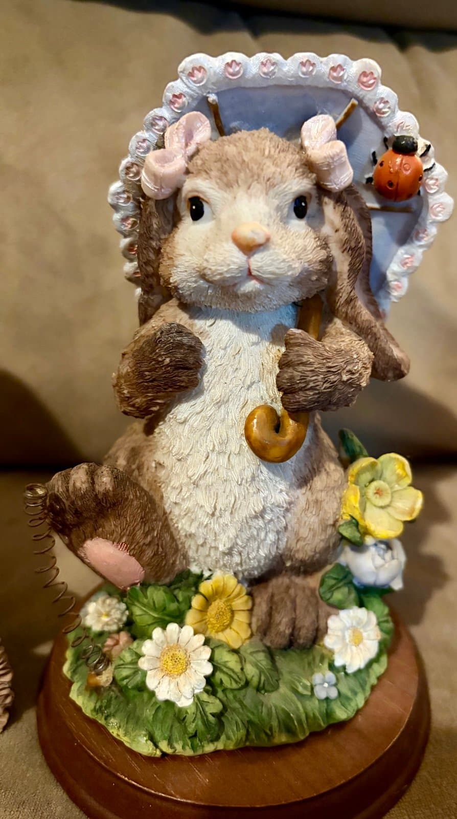 2 Porcalian Bunny Figurines - Image 1
