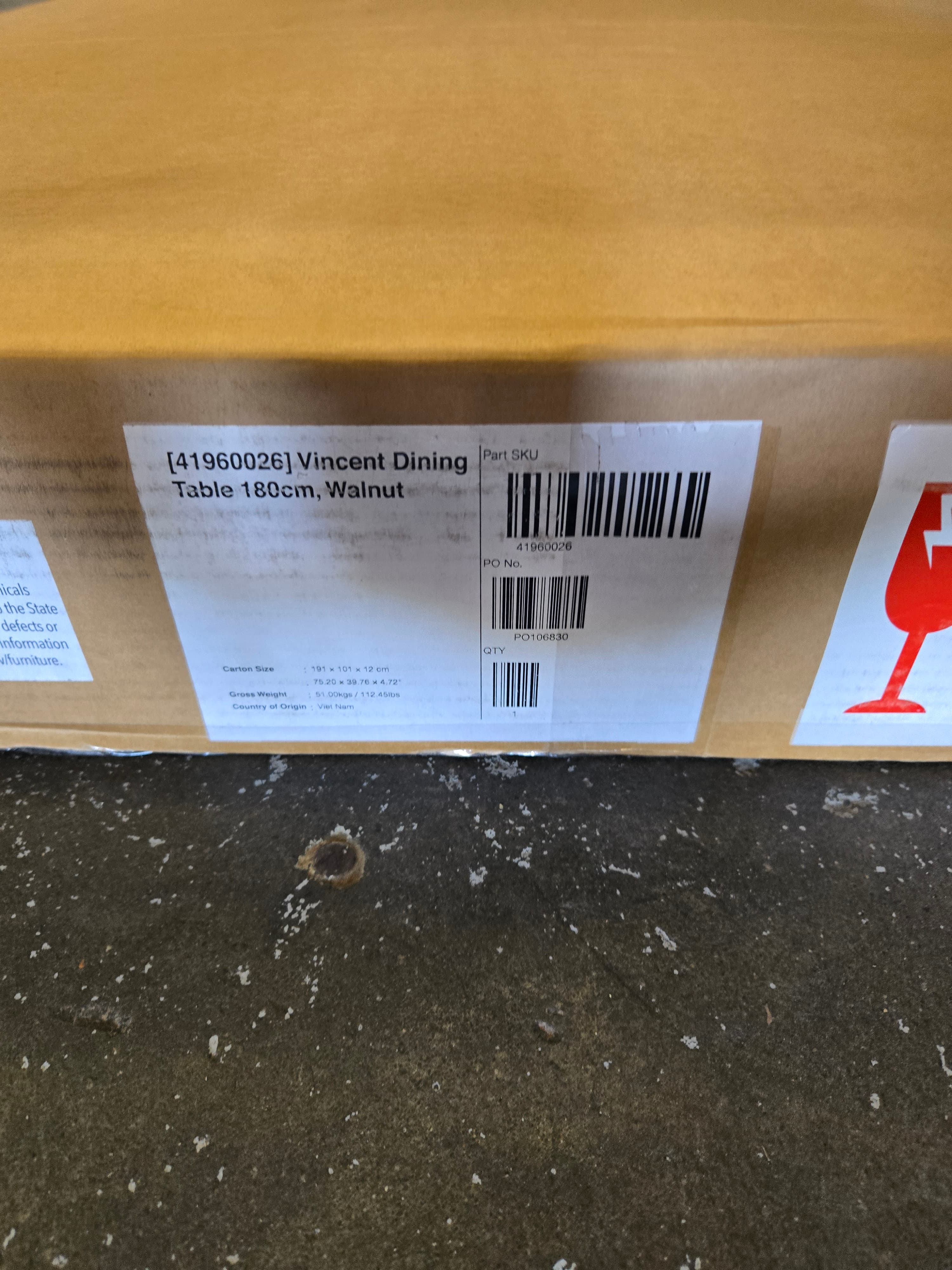 Castlery Vincent Dining 71" Table, Walnut, BRAND NEW! - Thumbnail 5