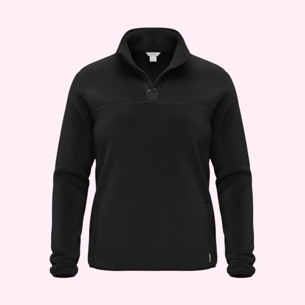 Eddie Bauer Black Fuzzy Hoodie Jacket - Image 1