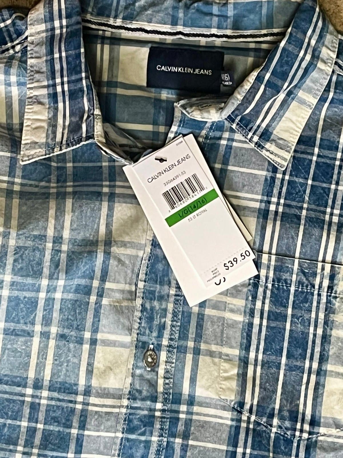 NWT, Boys Calvin Klein Button up, size 14-16 - Thumbnail 5