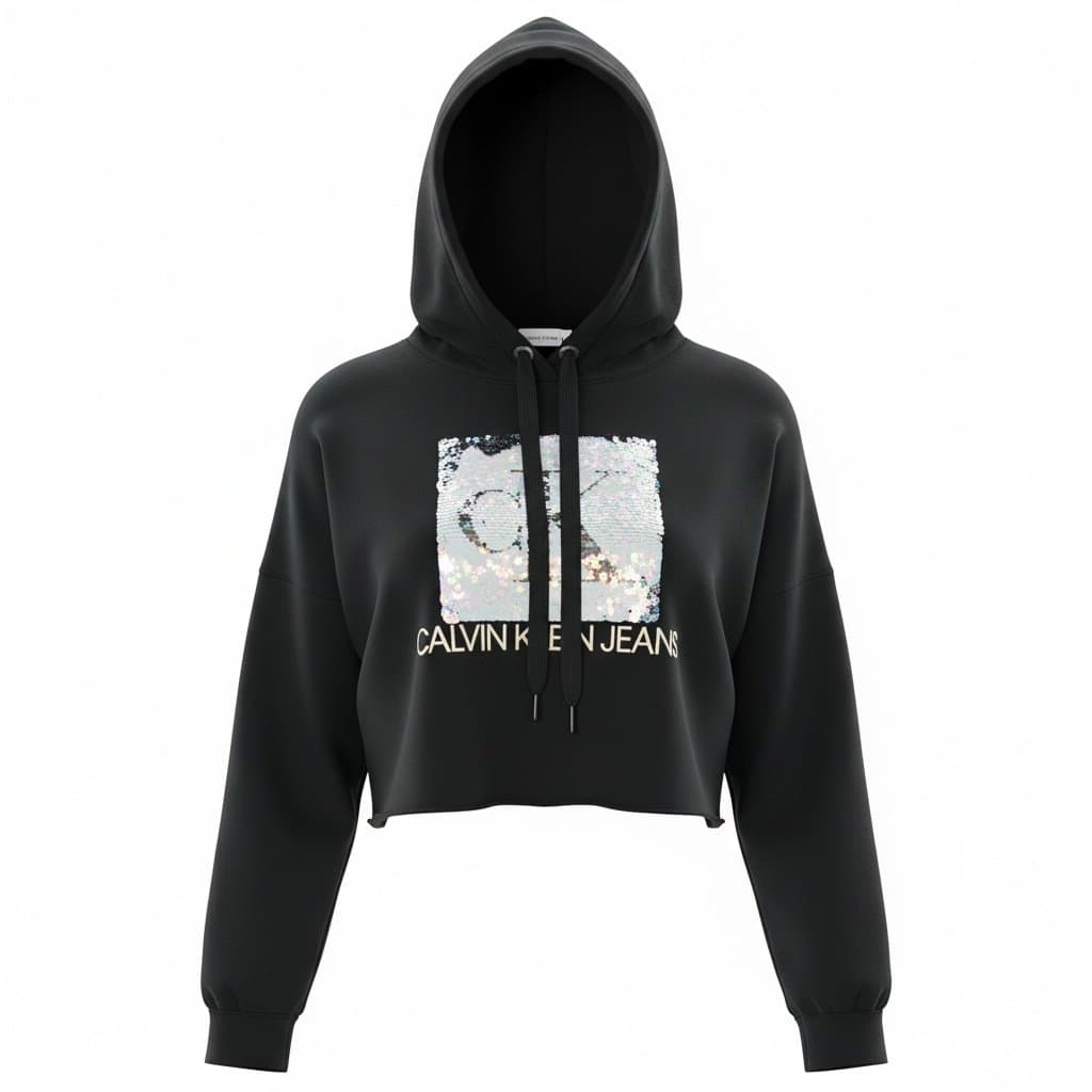 Cropped Calvin Klein Hoodie size M - Image 1