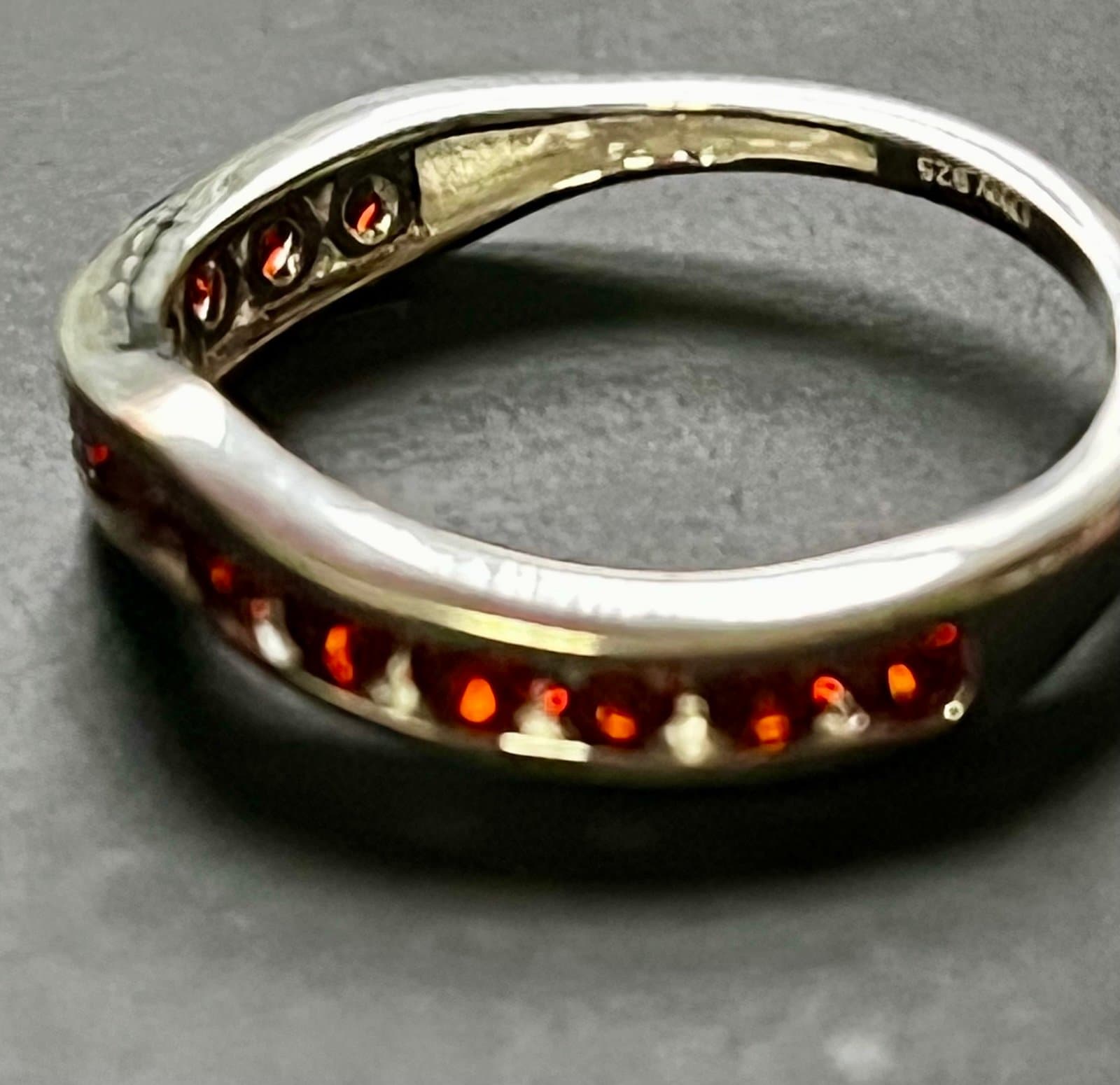 NWT, Simulated Garnet Dimond Ring size 7 - Image 1