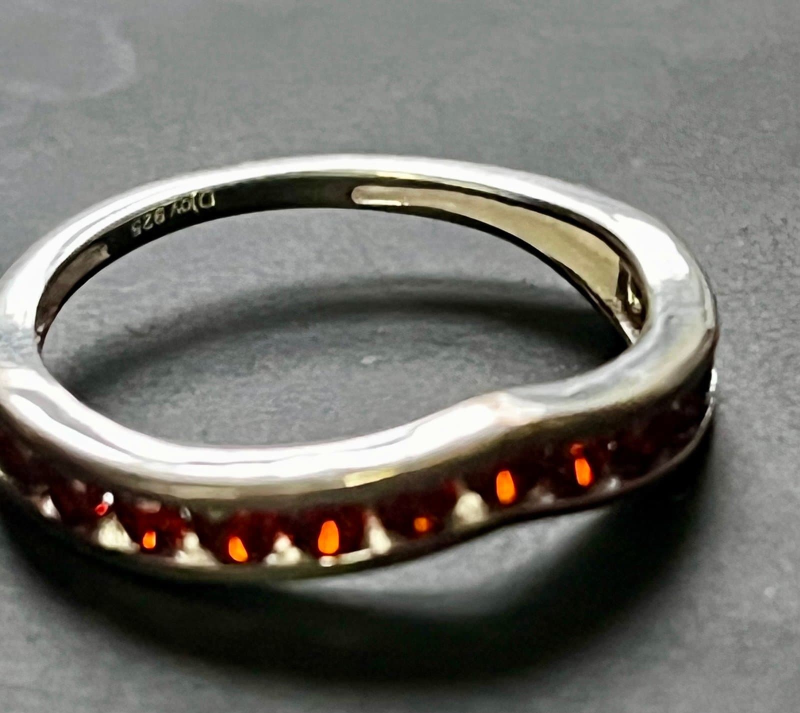 NWT, Simulated Garnet Dimond Ring size 7 - Thumbnail 2