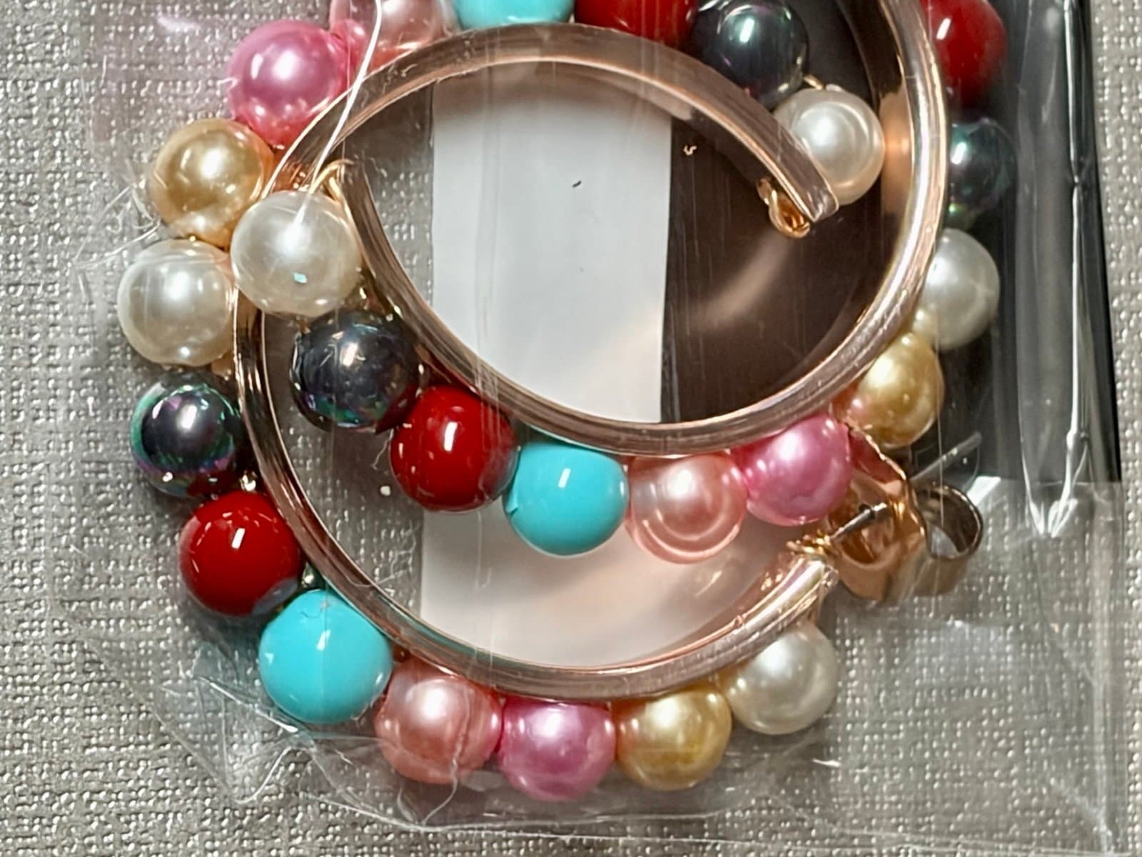 NWT, Shell Pearl Hoop Earrings - Thumbnail 6
