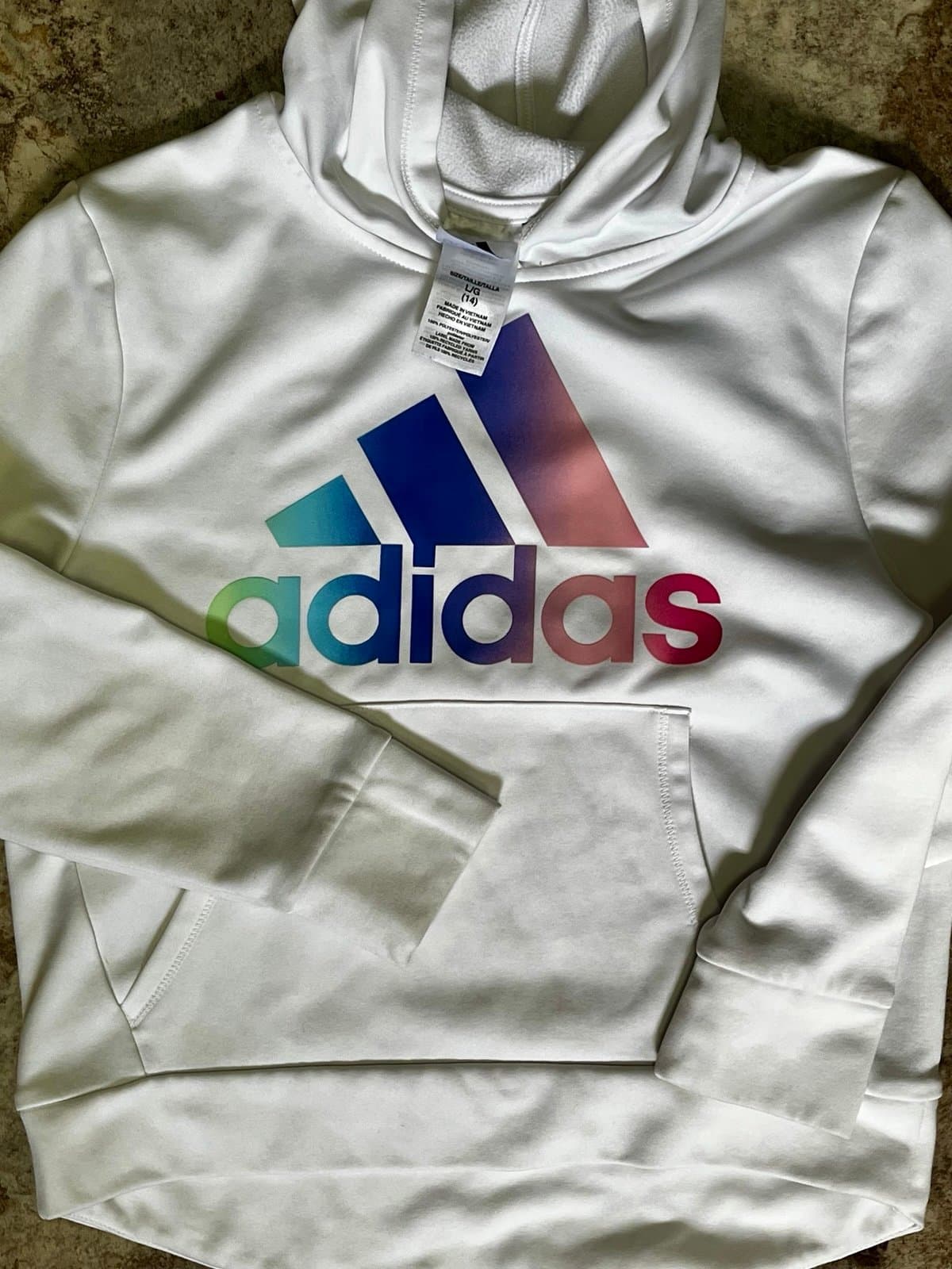 Girls Adidas Top and Matching Hoodie - Thumbnail 5