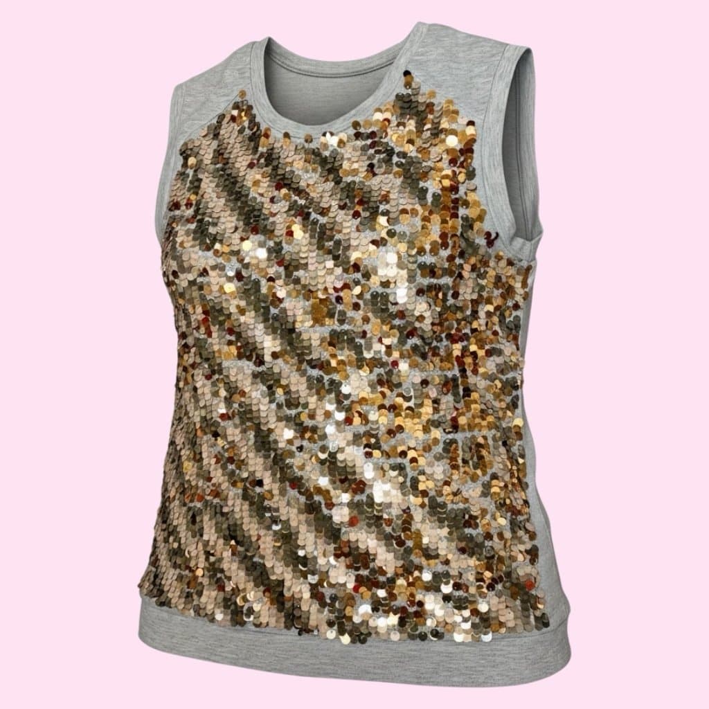 NWT, Sequin Top and Mesh Coverup 2 separate pieces - Thumbnail 3