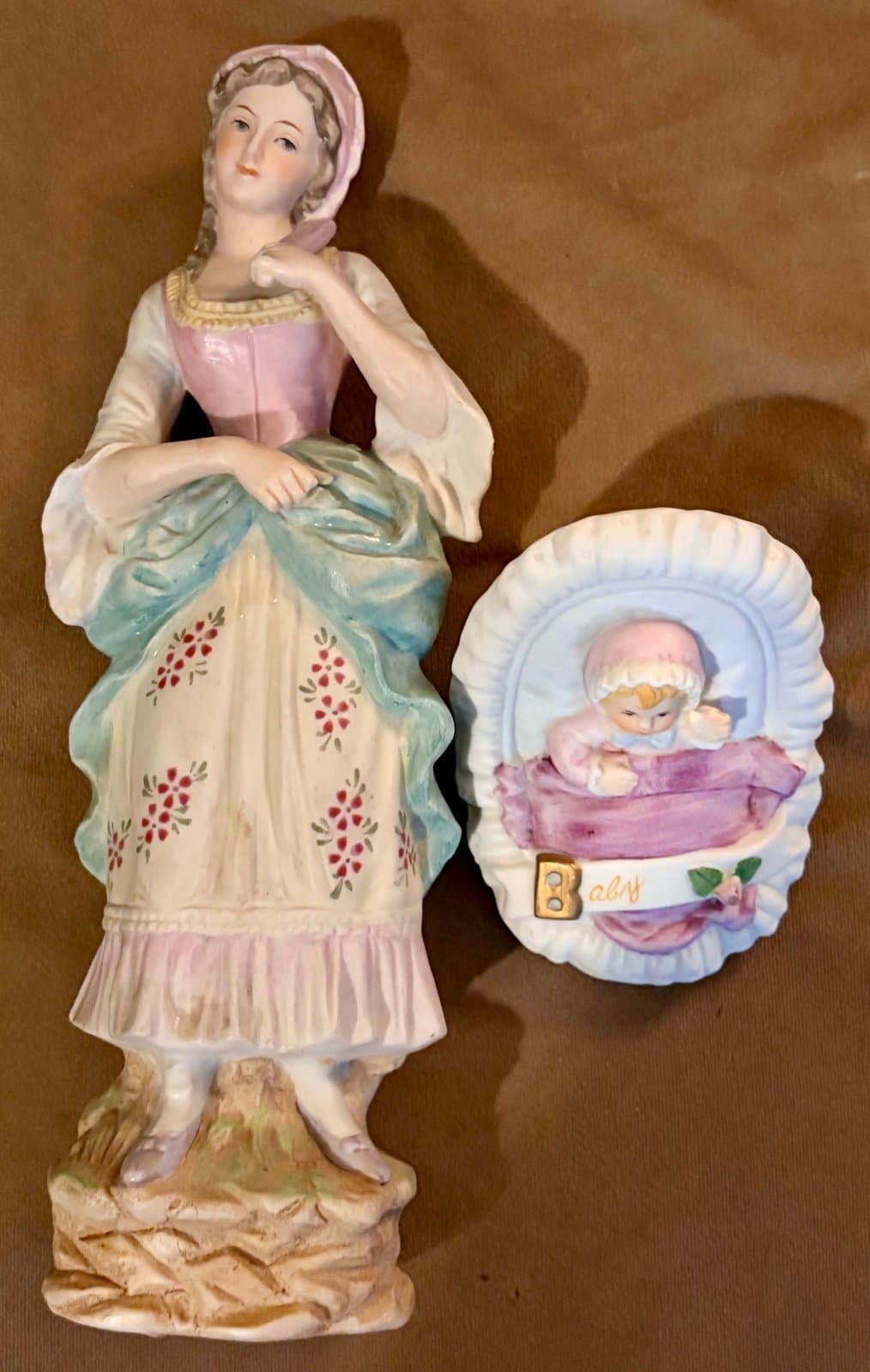 Women and Baby Porcelain Figurines - Image 1