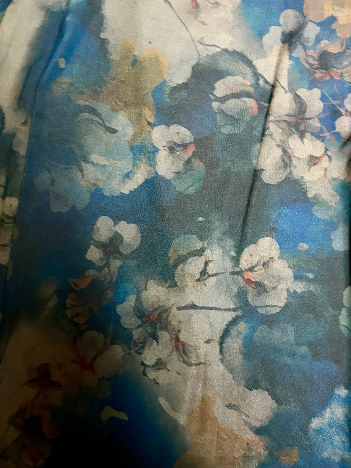 New Wide Leg Floral Pants - Thumbnail 4