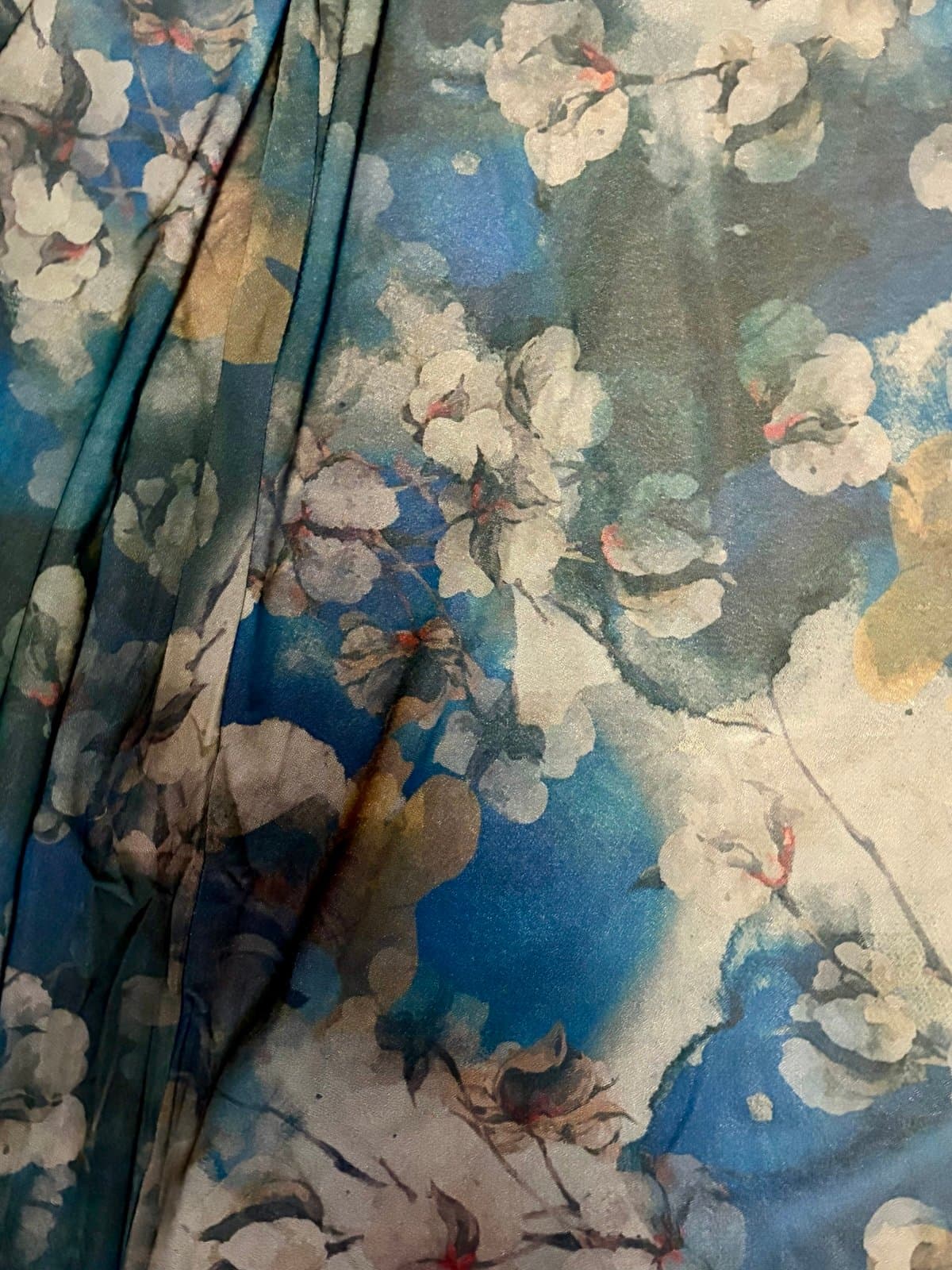 New Wide Leg Floral Pants - Thumbnail 3