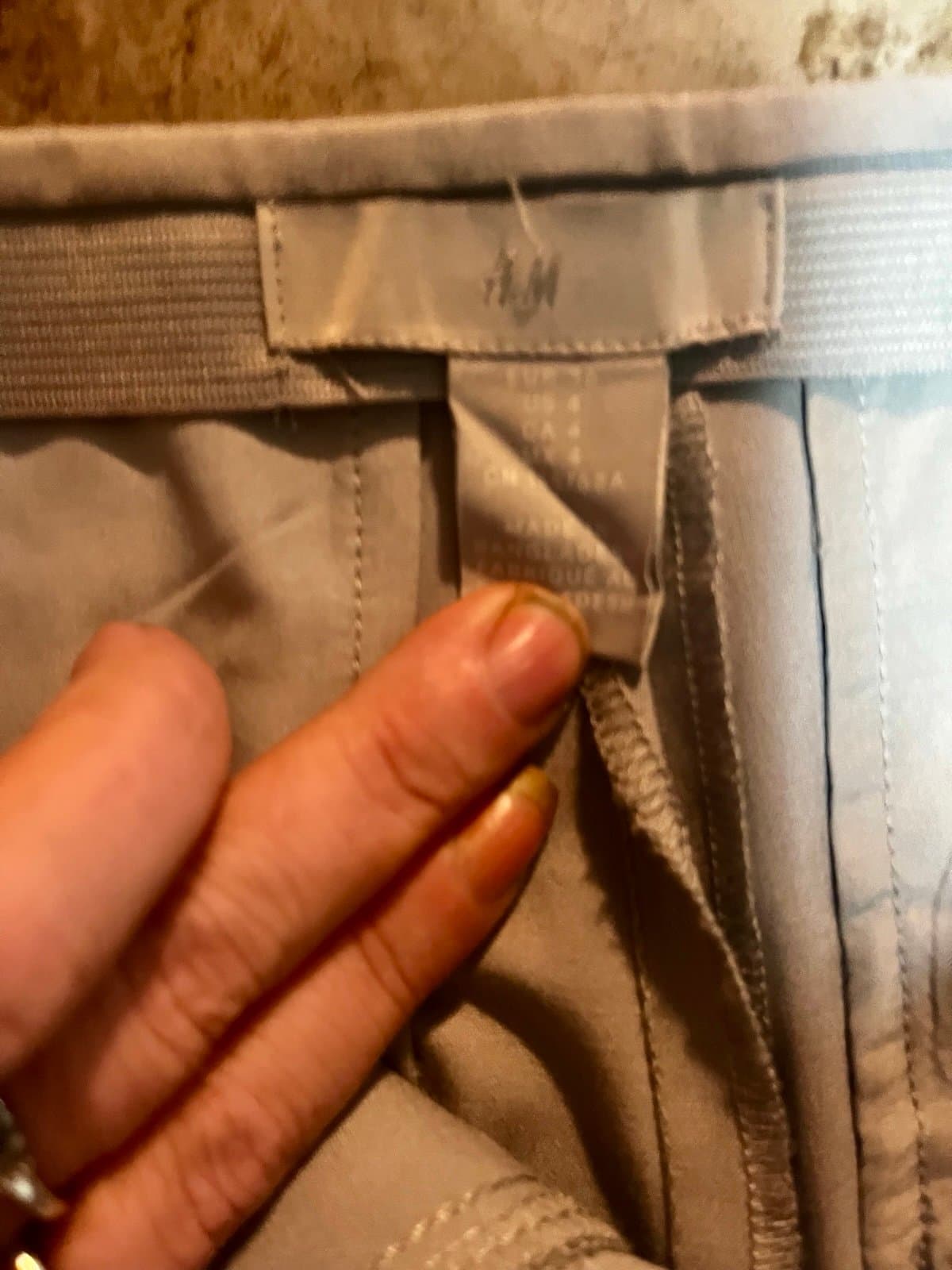 H&M Grey Dress Pants size, 6 - Thumbnail 2