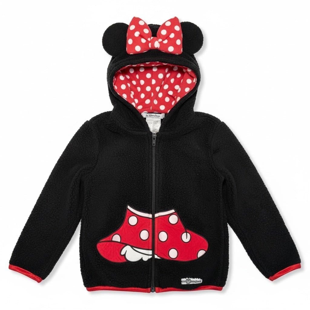 Girls Minnie Mouse Zip up Jacket - Image 1