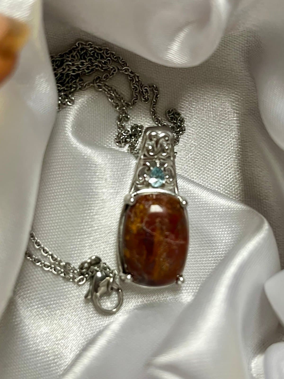NWT, Moss Topaz Necklace - Thumbnail 2