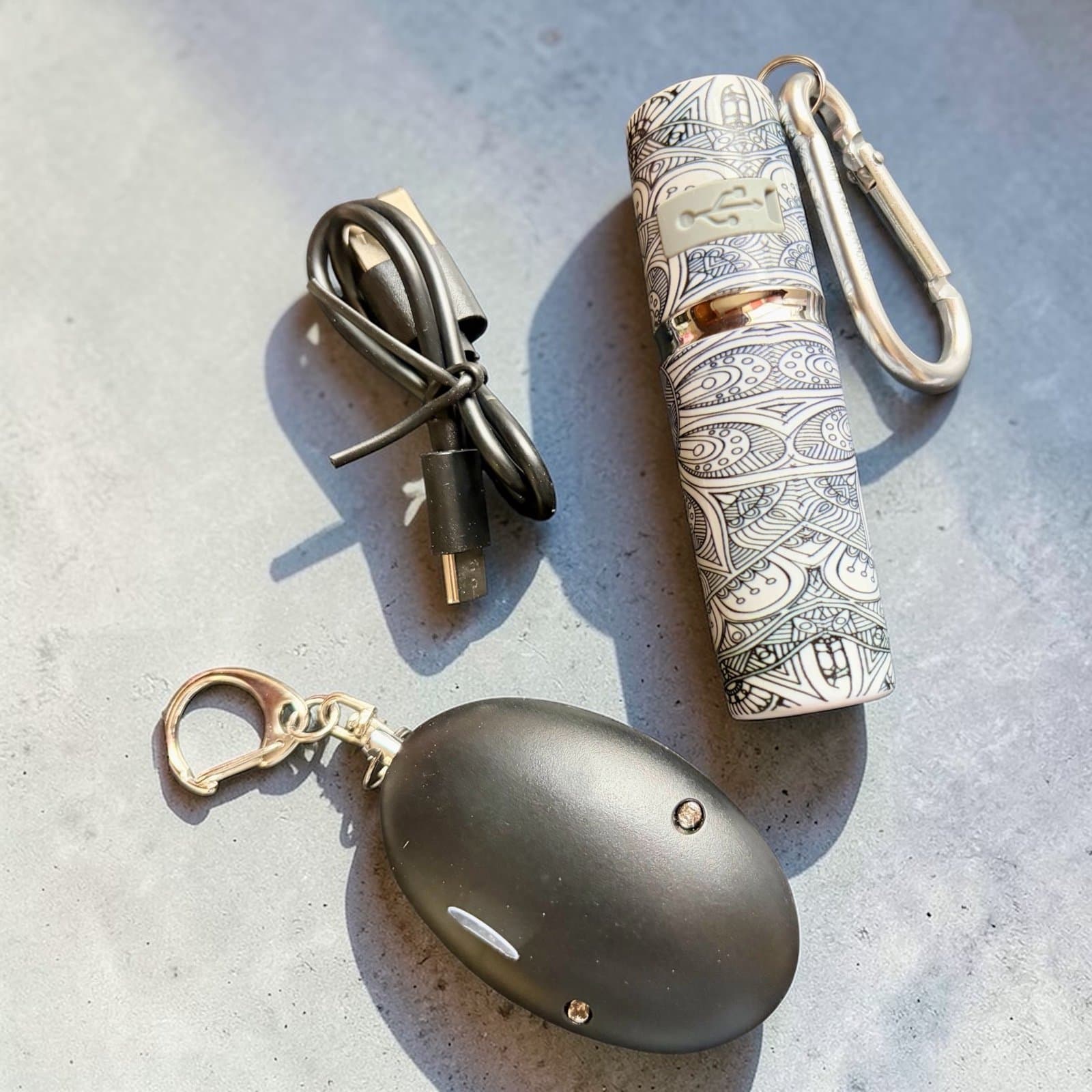 Siren Alarm Key Chains, set of two - Image 1