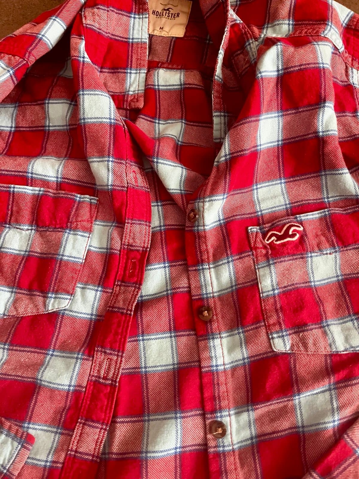 Hollister Plaid Button up shirt size M - Thumbnail 5