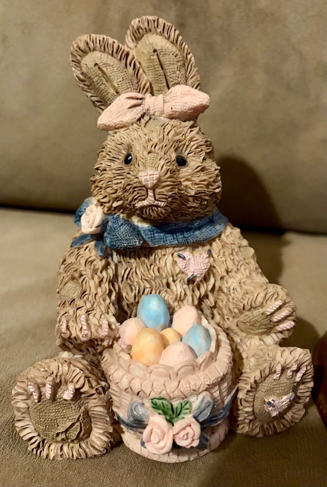 2 Easter Bunny porcelain figurines - Thumbnail 3