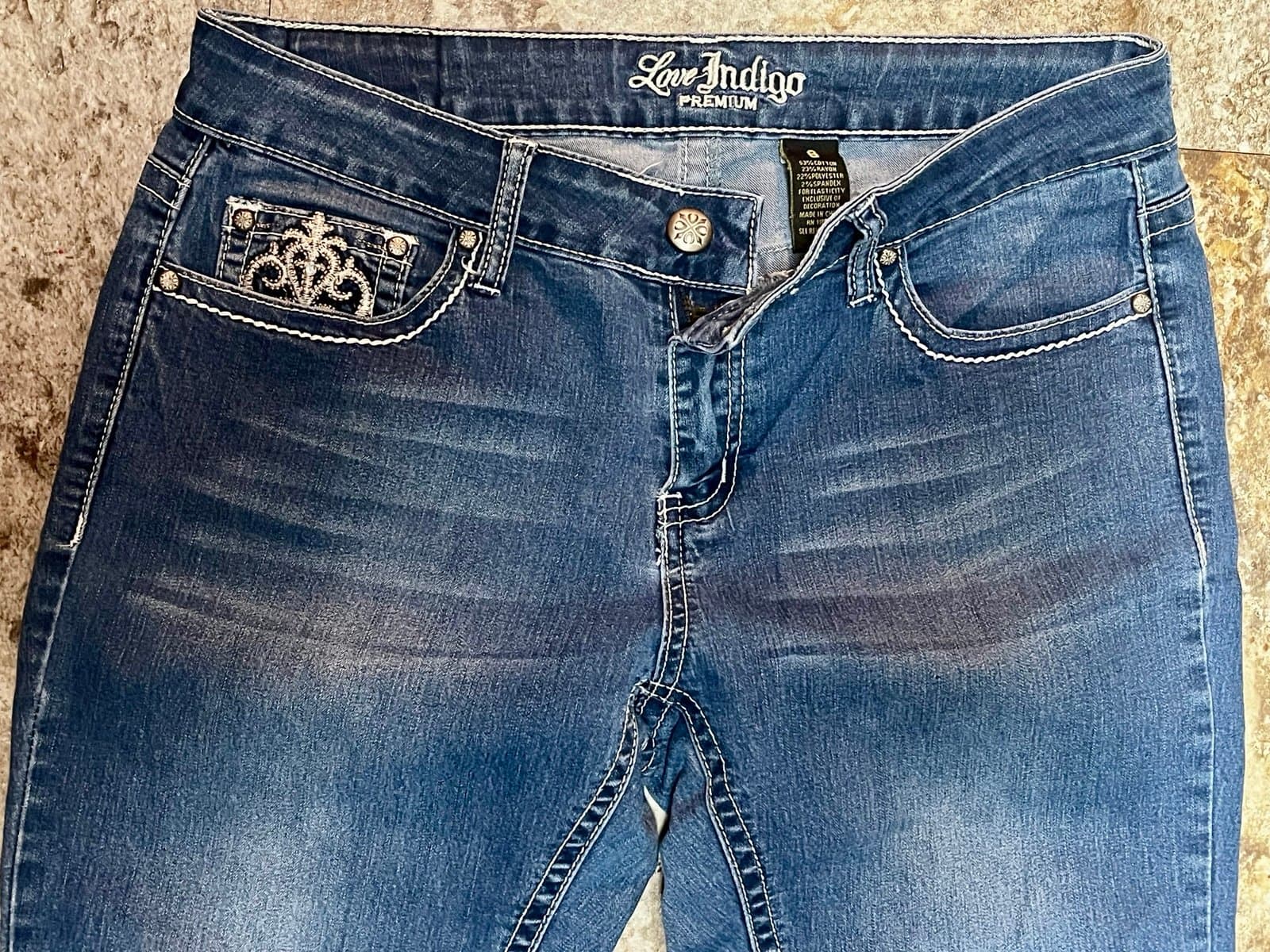 Love Indigo Premium Capris, size 6 - Thumbnail 3