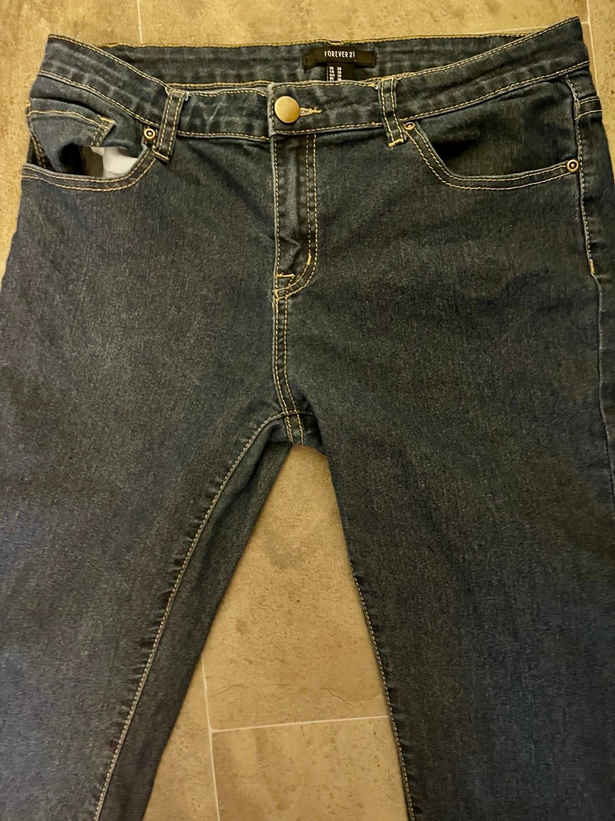 Forever 21 Dark Wash Jeans, size 30 - Thumbnail 2
