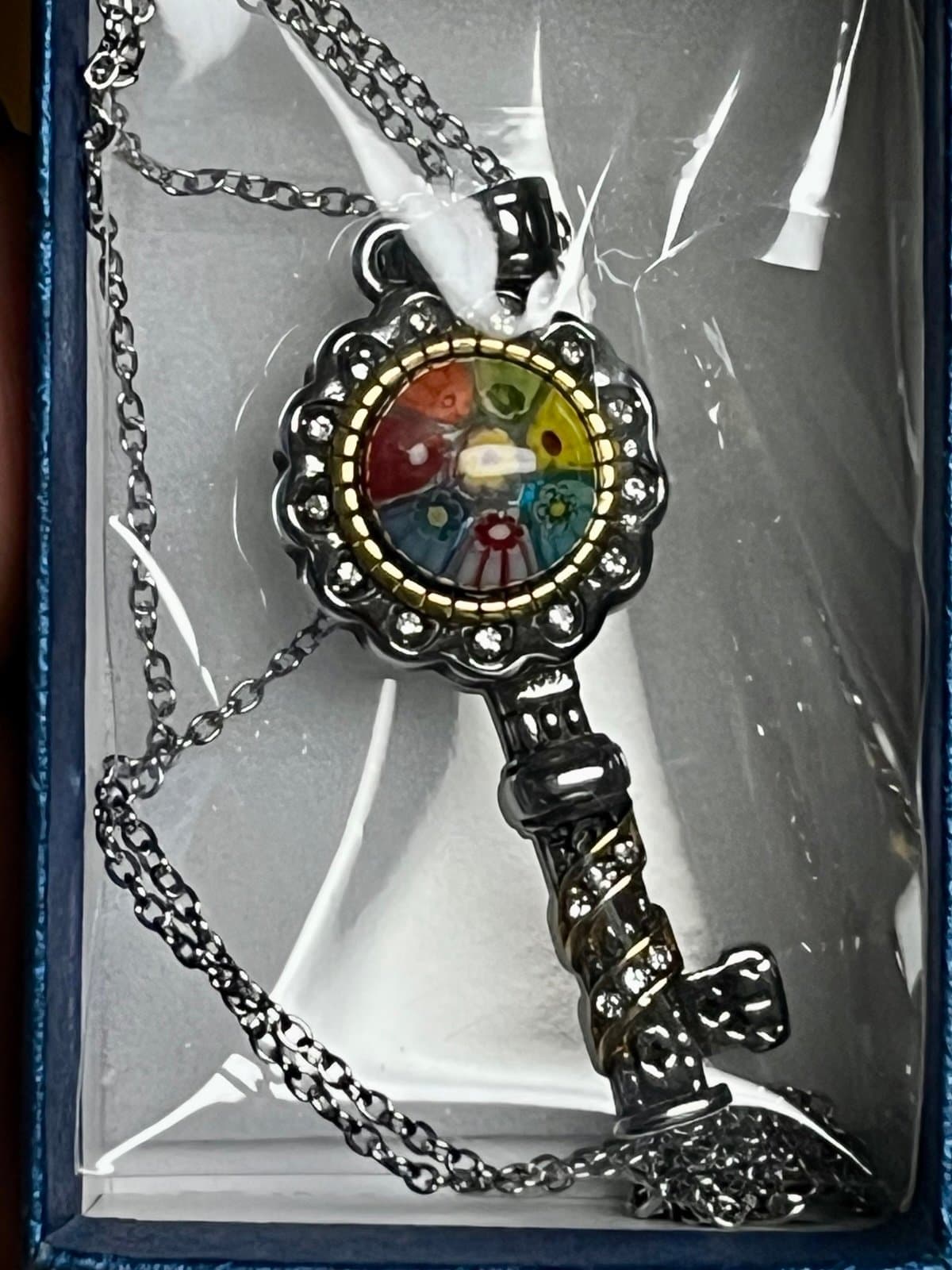 NWT, Murino Style/Australian Crystal Key Necklace - Image 1