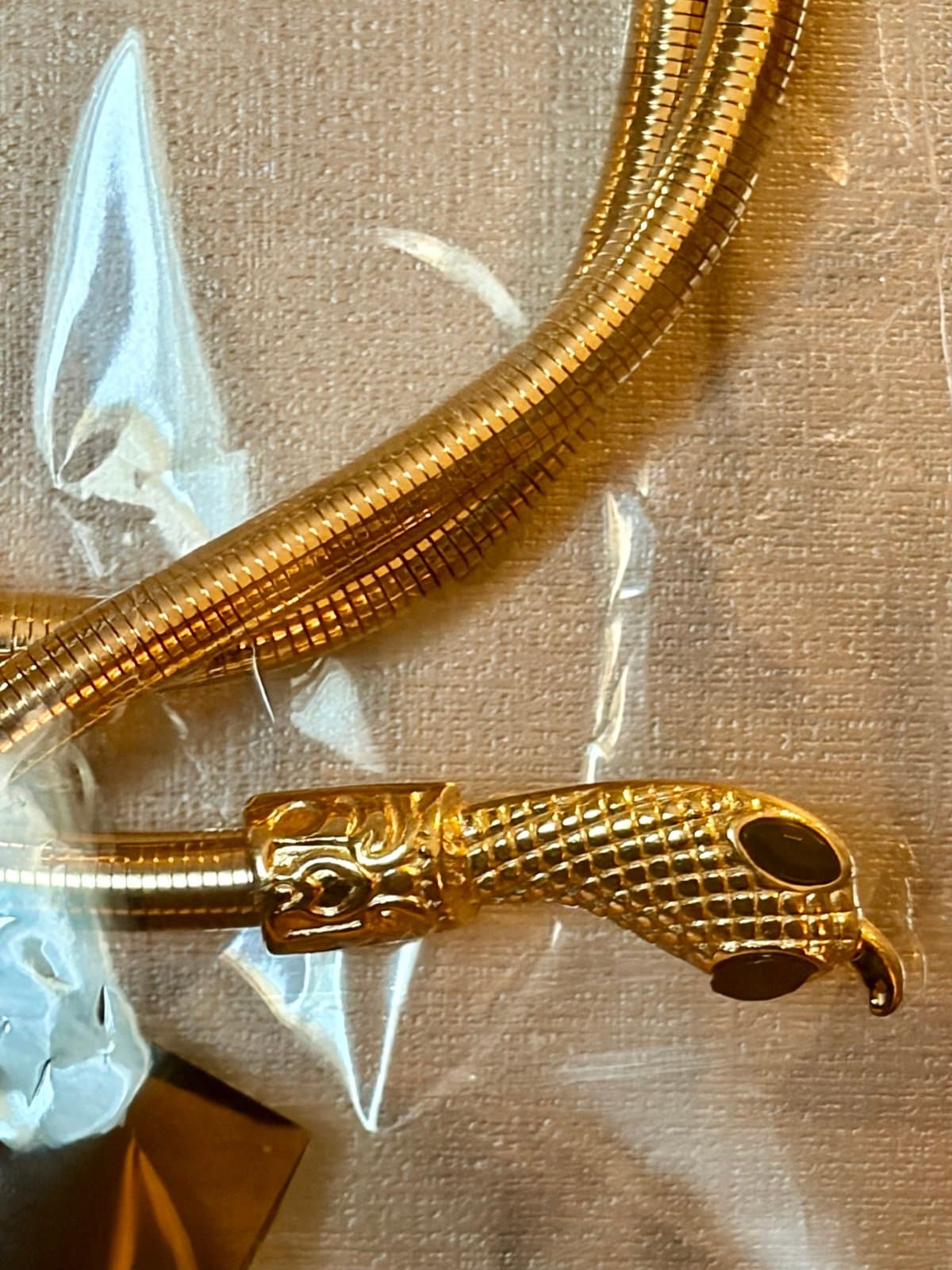 Adjustable Snake Necklace in Gold tone - Image 1
