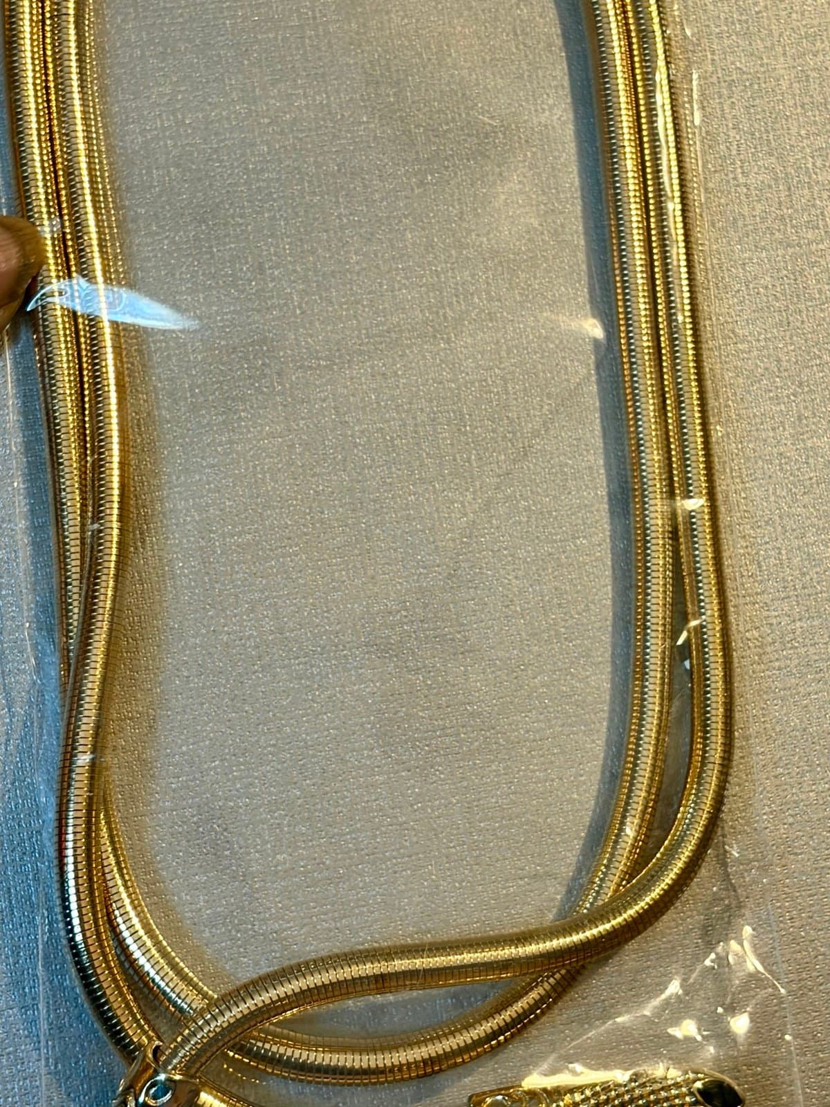 Adjustable Snake Necklace in Gold tone - Thumbnail 7